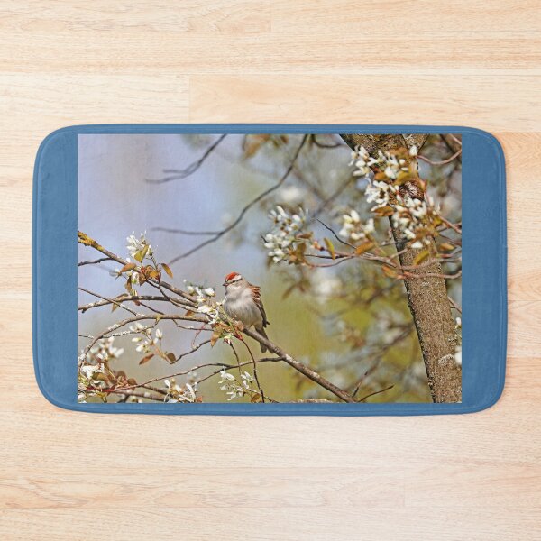 Item preview, Chipping Sparrow In The Serviceberry designed and sold by Deb Oppermann.