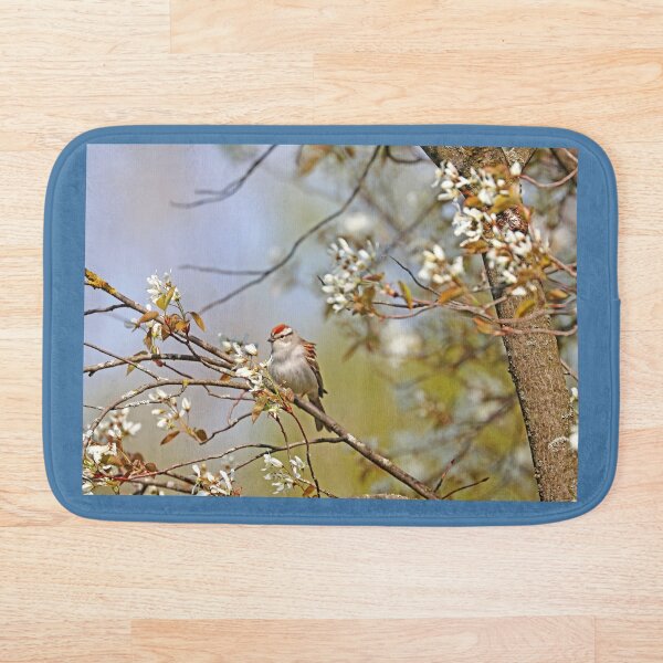 Item preview, Chipping Sparrow In The Serviceberry designed and sold by Deb Oppermann.