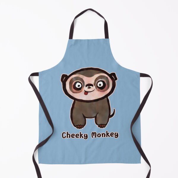 Item preview, Cute cheeky little monkey illustration designed and sold by ArtfulOctopus.