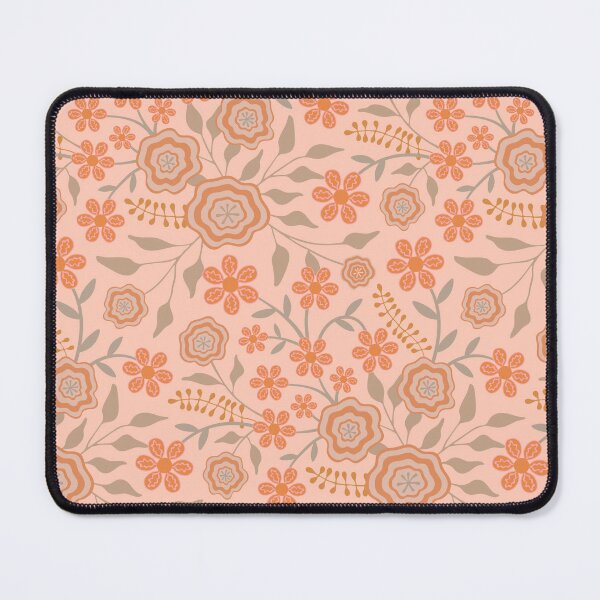 Item preview, MARY Abstract Floral Botanical in Pretty Cottage Blush Terracotta Rust Warm Neutrals - UnBlink Studio by Jackie Tahara designed and sold by Jackie Tahara of UnBlink Studio.