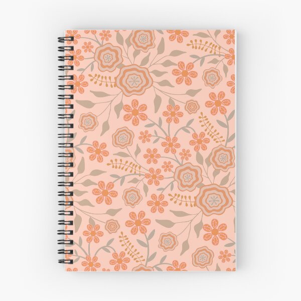 Item preview, MARY Abstract Floral Botanical in Pretty Cottage Blush Terracotta Rust Warm Neutrals - UnBlink Studio by Jackie Tahara designed and sold by Jackie Tahara of UnBlink Studio.