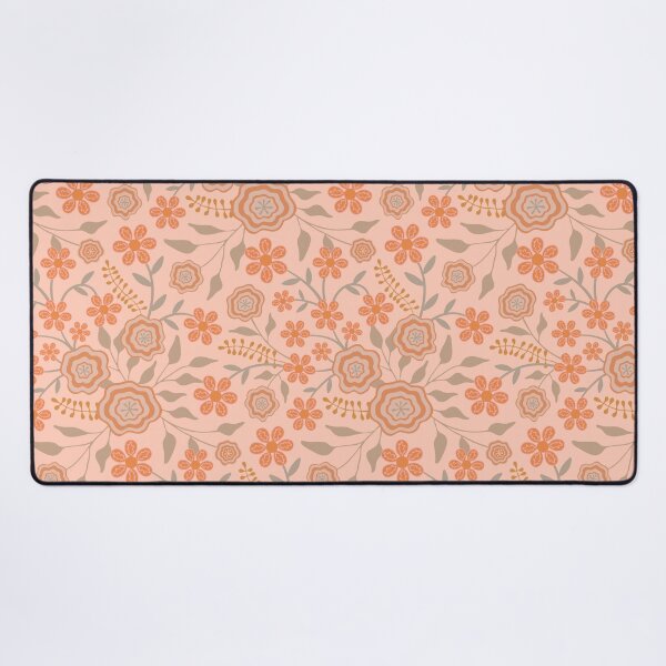 Item preview, MARY Abstract Floral Botanical in Pretty Cottage Blush Terracotta Rust Warm Neutrals - UnBlink Studio by Jackie Tahara designed and sold by Jackie Tahara of UnBlink Studio.