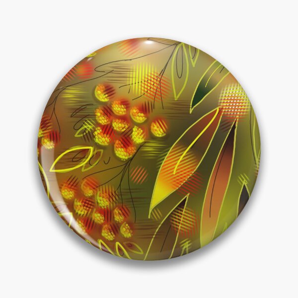 Item preview, Autumn yellow rowan berries multi-colored leaves designed and sold by bonjourmadame4.