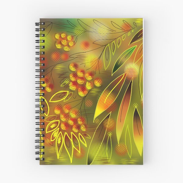 Item preview, Autumn yellow rowan berries multi-colored leaves designed and sold by bonjourmadame4.