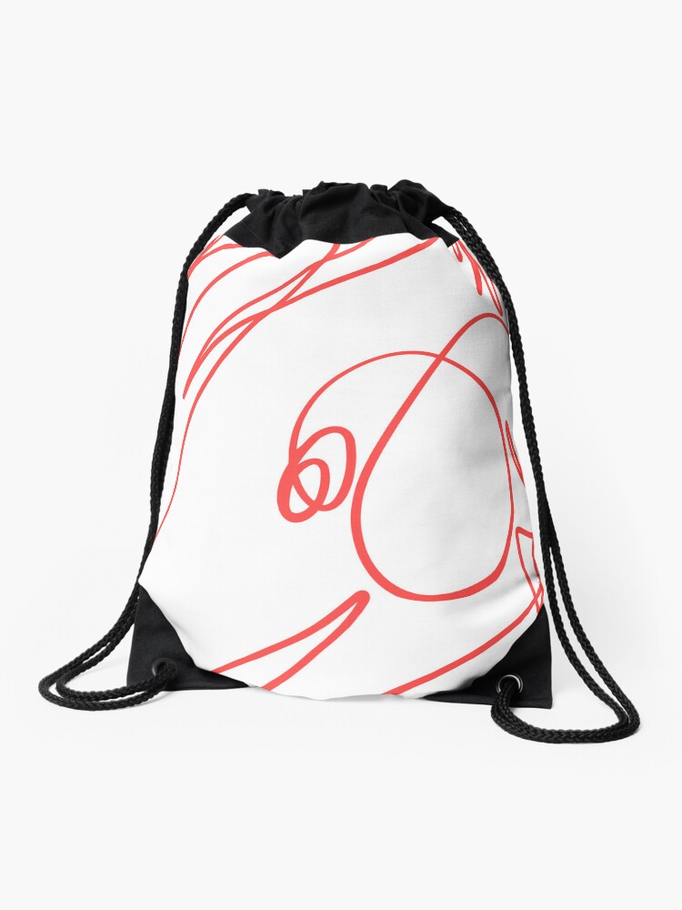 Drawstring Bag, Red 1 designed and sold by George Webber