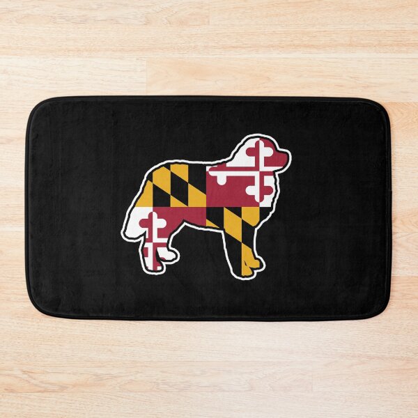 Item preview, Bernese Mountain Dog Silhouette with Maryland Flag designed and sold by Jenn Inashvili.