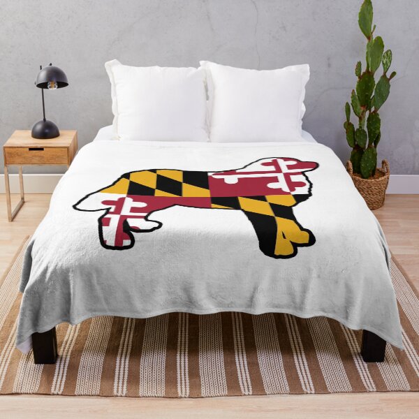 Item preview, Bernese Mountain Dog Silhouette with Maryland Flag designed and sold by Jenn Inashvili.