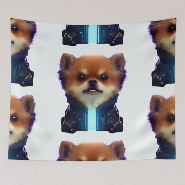 Item preview, Cyberpunk Pomeranian designed and sold by Chubuter.