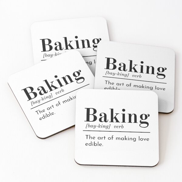 Item preview, Baking - the art of making love edible designed and sold by TextEccentrics.