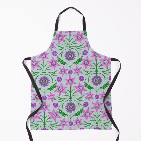 Item preview, AUDREY Floral Botanical Cottage Damask Pattern in Pink Purple Green Blue - UnBlink Studio by Jackie Tahara designed and sold by Jackie Tahara of UnBlink Studio.
