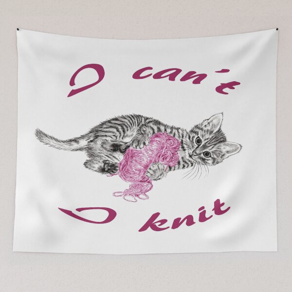 Item preview, Chaton à la pelota - graphite and pink colored version, text in english designed and sold by SylvieG18.