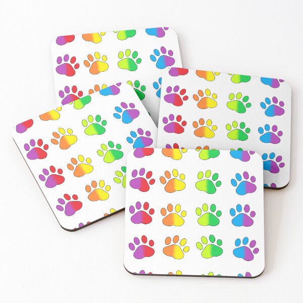 Item preview, Rainbow paw prints designed and sold by cacs.
