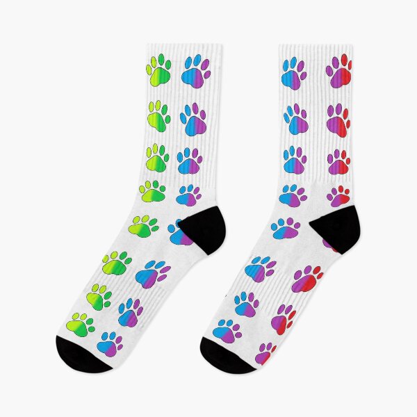 Item preview, Rainbow paw prints designed and sold by cacs.