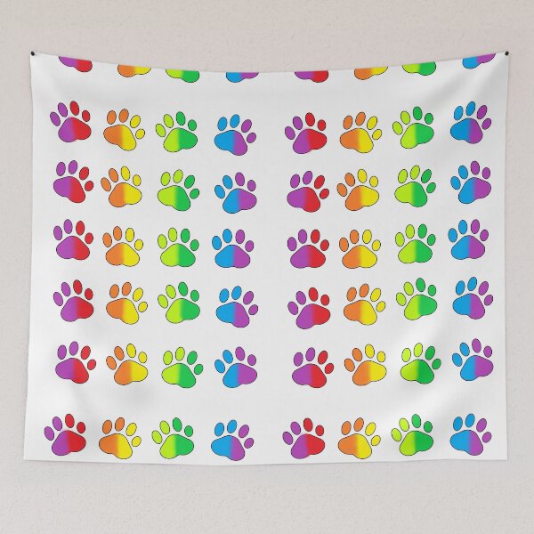 Item preview, Rainbow paw prints designed and sold by cacs.