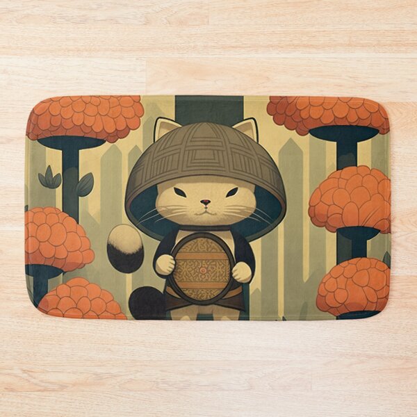 Item preview, samurai cat designed and sold by ururuty.