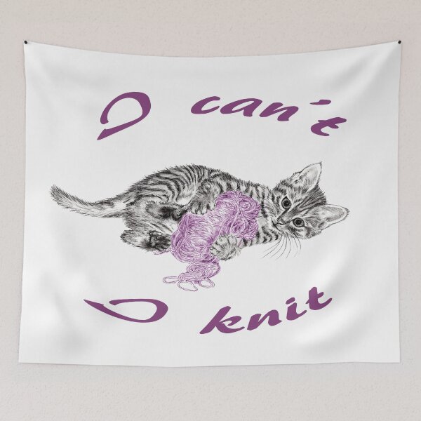 Item preview, Chaton à la pelota - graphite version and colorized purple, text in english designed and sold by SylvieG18.