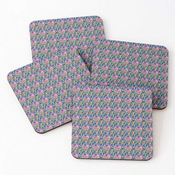 Item preview, Vibrant Cat DMT Trippy Pink and Green Pattern designed and sold by Aaron2610.