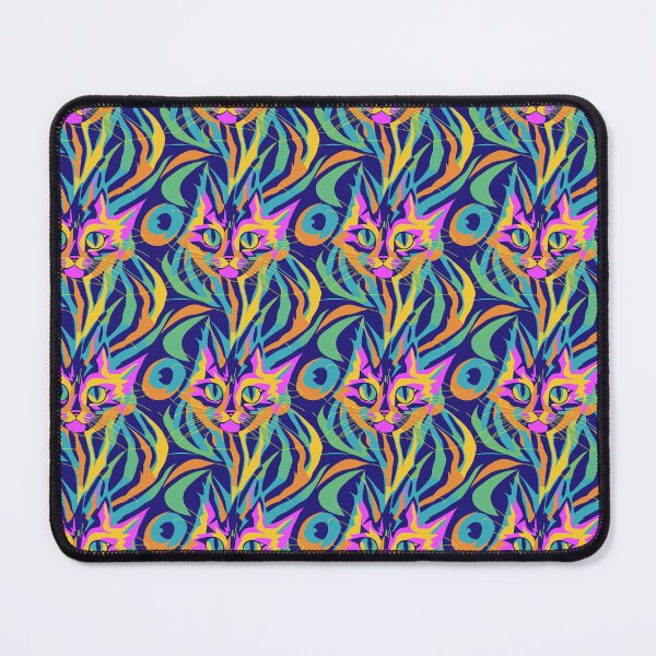 Item preview, Vibrant Cat DMT Trippy Pink and Green Pattern designed and sold by Aaron2610.