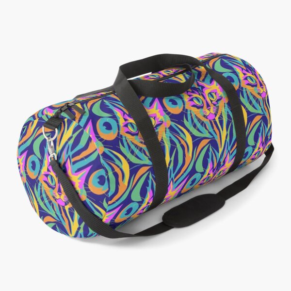 Artikelvorschau, Lebendiges Katzen-DMT-Trippy-Rosa- und Grün-Muster entworfen und verkauft von Aaron2610.