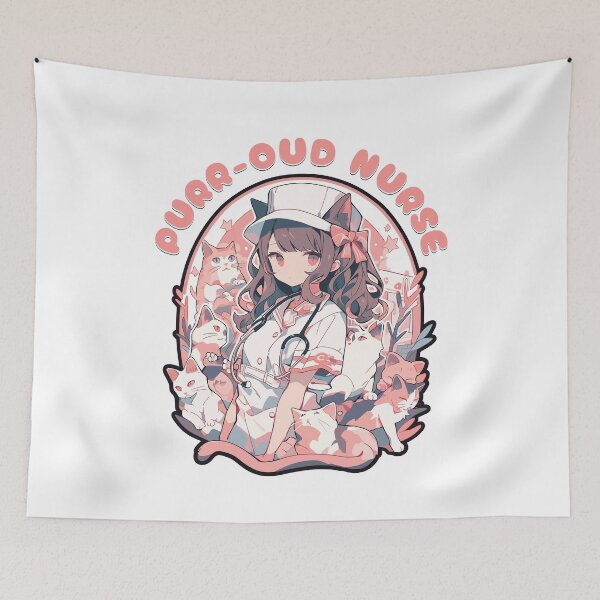 Item preview, Purr-oud nurse designed and sold by Chibi Cat Art Corner.