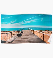 Promenade zum Strand Poster
