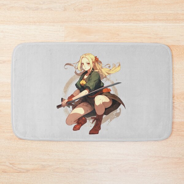 Item preview, Fierce Kunoichi: Beautiful Girl with Yellow Hair and Green Eyes designed and sold by E-PrintStore.