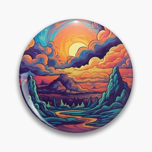 Item preview, Cosmic Reverie Sunset sticker  designed and sold by Roshenjolie.