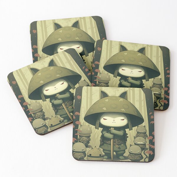 Item preview, samurai cat designed and sold by ururuty.