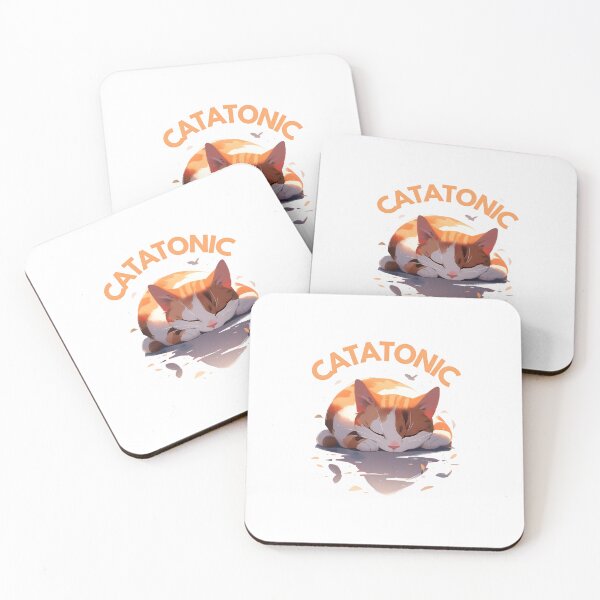 Item preview, International Cat Day | CATatonic Cat  designed and sold by StickeryPickery.