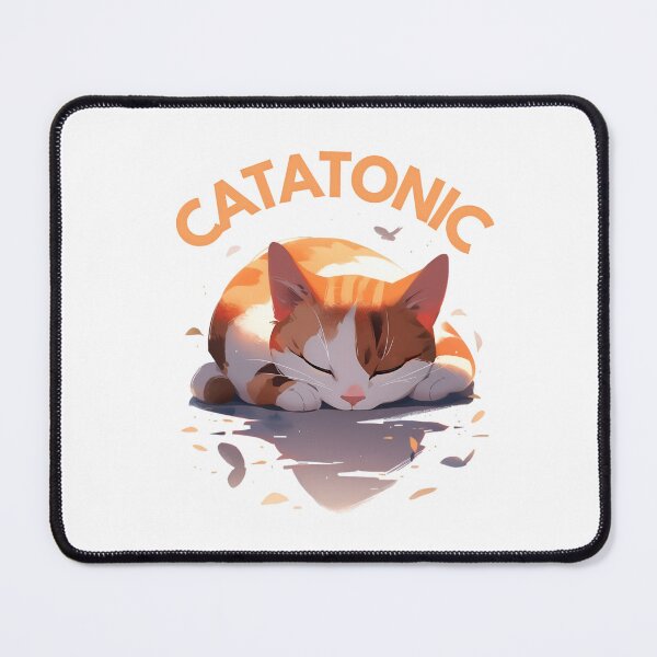 Item preview, International Cat Day | CATatonic Cat  designed and sold by StickeryPickery.