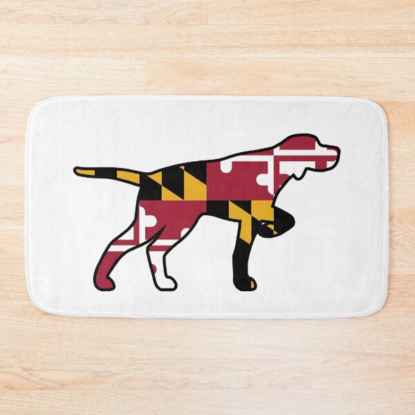 Item preview, Pointer Dog Silhouette with Maryland Flag designed and sold by Jenn Inashvili.