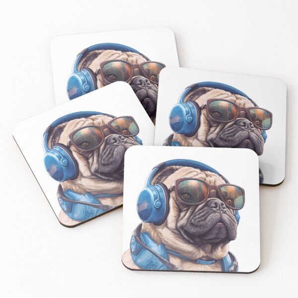 Item preview, A Habu dog wearing sunglasses and headphones designed and sold by Algaefield.