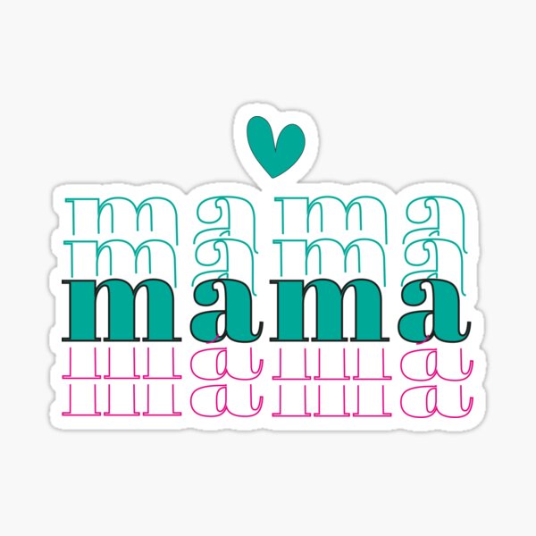 Mama Letters Stickers for Sale