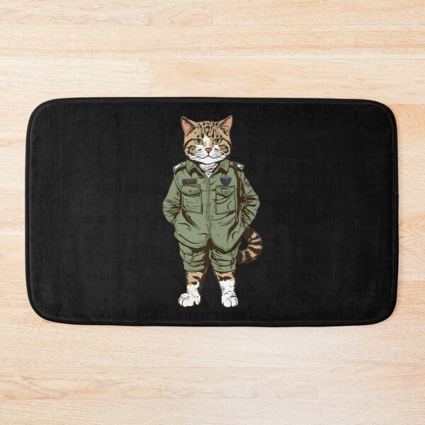 Item preview, Cat in military outfit designed and sold by hamishby.