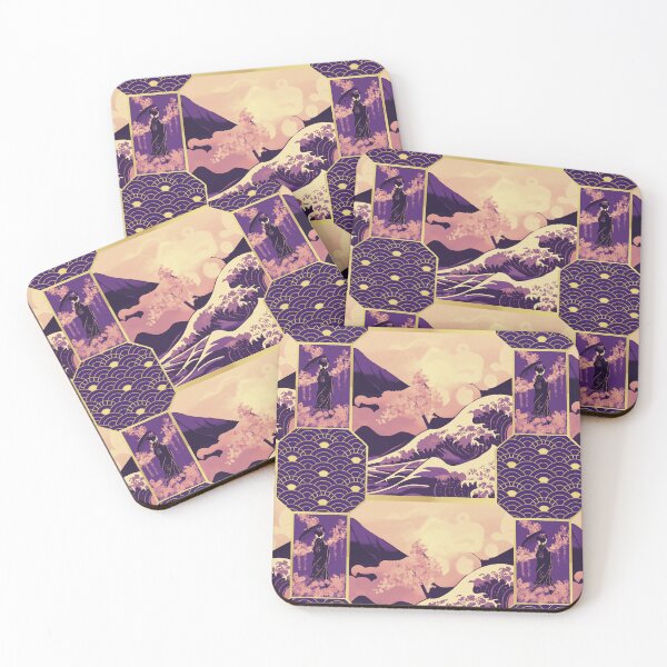 Item preview, The Fleeting World (Ukiyo-e Style) - Purple designed and sold by CK-Designz.