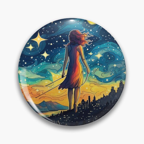 Item preview, Starry Night Whispers sticker  designed and sold by Roshenjolie.