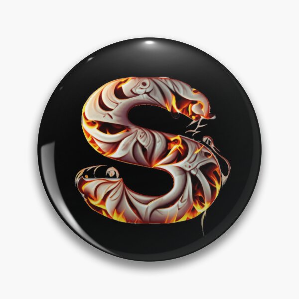 Item preview, Letter < S > Fire Style designed and sold by ImgByLili.