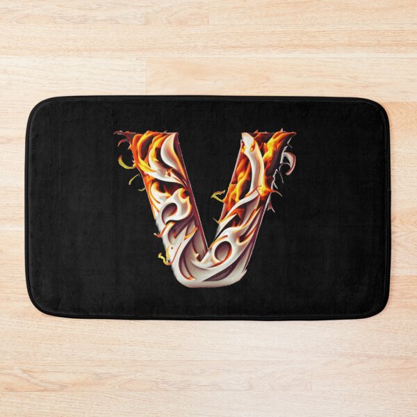 Item preview, Letter < V > Fire Style designed and sold by ImgByLili.