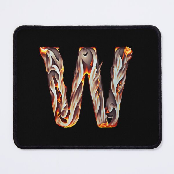 Item preview, Letter < W > Fire Style designed and sold by ImgByLili.