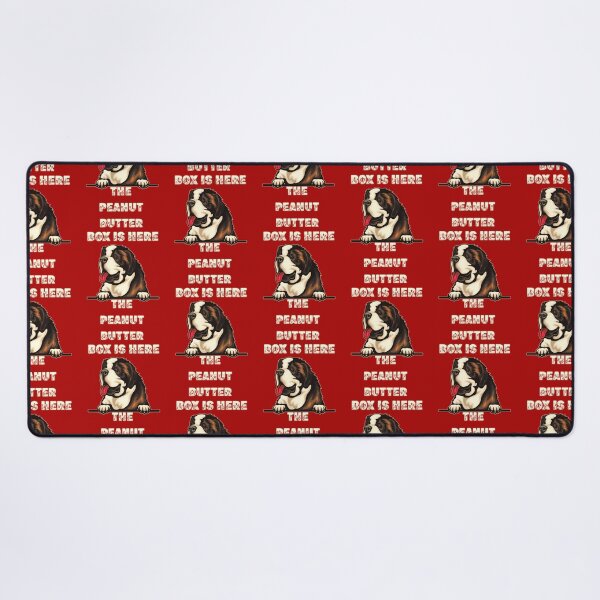 Item preview, The Peanut Butter Box Is Here: Musical Notes Funny St. Bernard Dog Commercial Humor New Version designed and sold by JoyOfHopeStore.