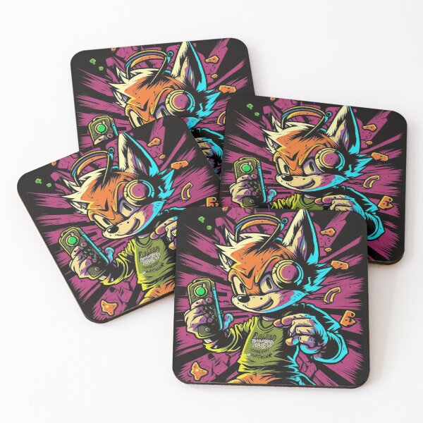 Item preview, Curious fox wearing a gaming headset designed and sold by iDezine GD.