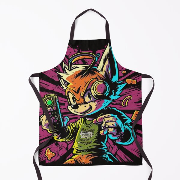 Item preview, Curious fox wearing a gaming headset designed and sold by iDezine GD.