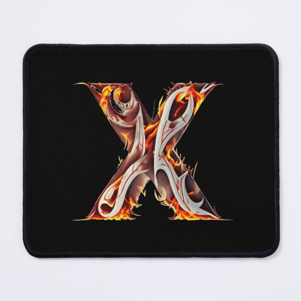 Item preview, Letter < X > Fire Style designed and sold by ImgByLili.