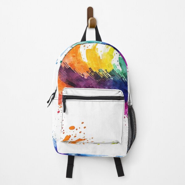 Item preview, Colorful feather, splash color, rainbow designed and sold by HappyPapaJohnny.
