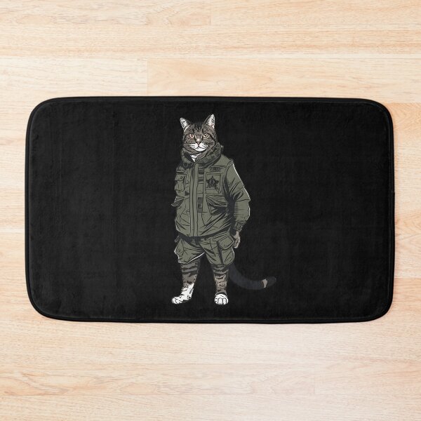 Item preview, Cat in military outfit designed and sold by hamishby.