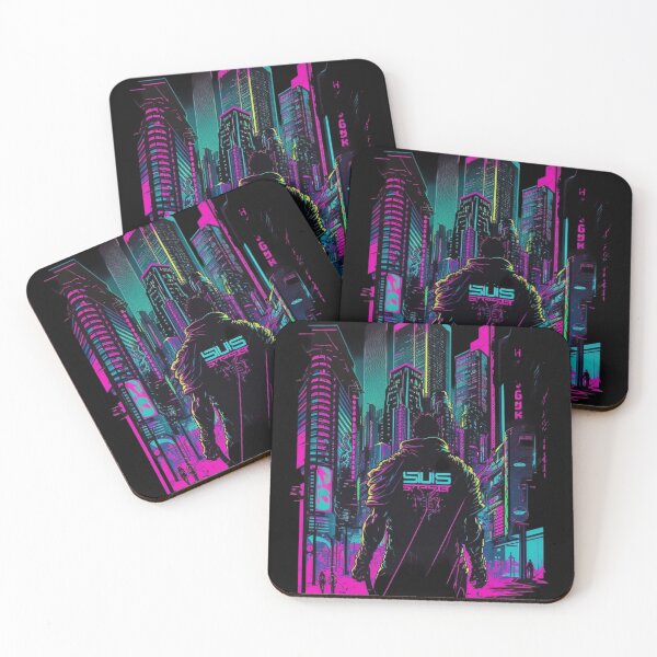 Item preview, Cyberpunk cityscape, with towering skyscrapers  designed and sold by iDezine GD.