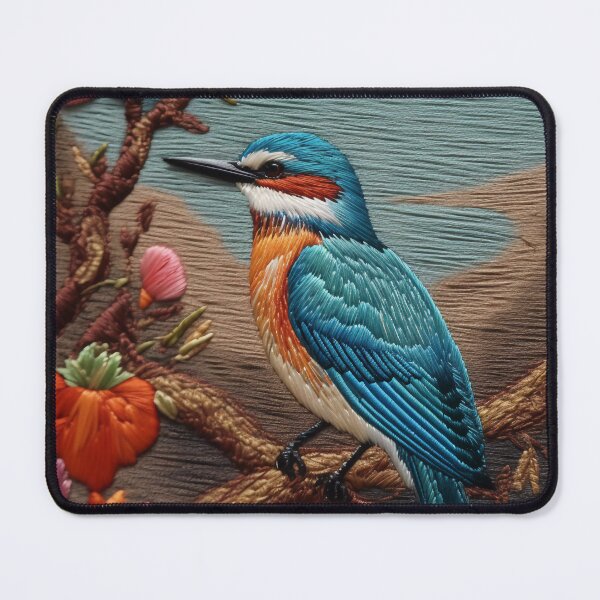 Item preview, Embroidery art flower and bird pattern poster designed and sold by UnaWu533.
