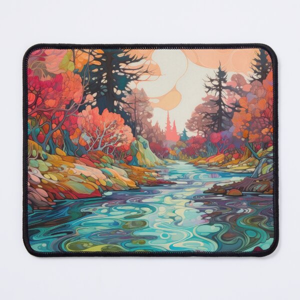 Item preview, Pink Patterns in Waters and Skies designed and sold by ImaginationbyAI.