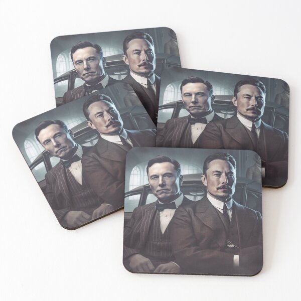 Item preview, Nikola Tesla and Elon Musk designed and sold by Ian's Creations.