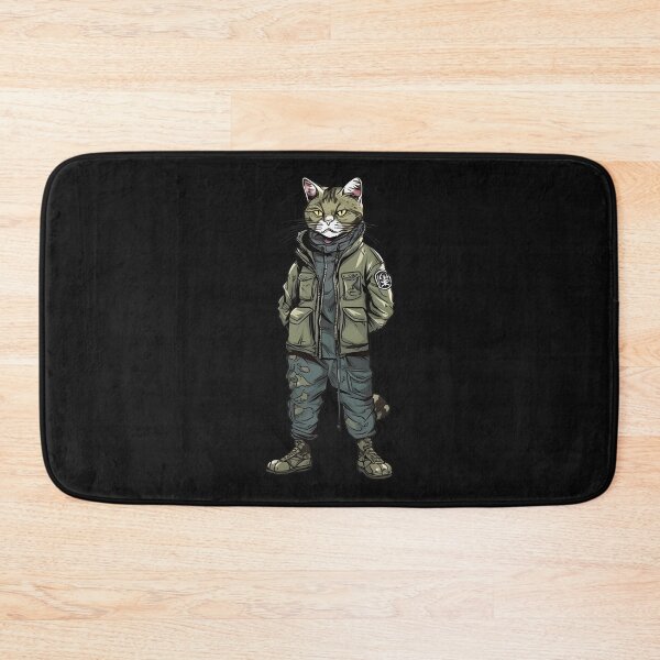 Item preview, Cat in military outfit designed and sold by hamishby.